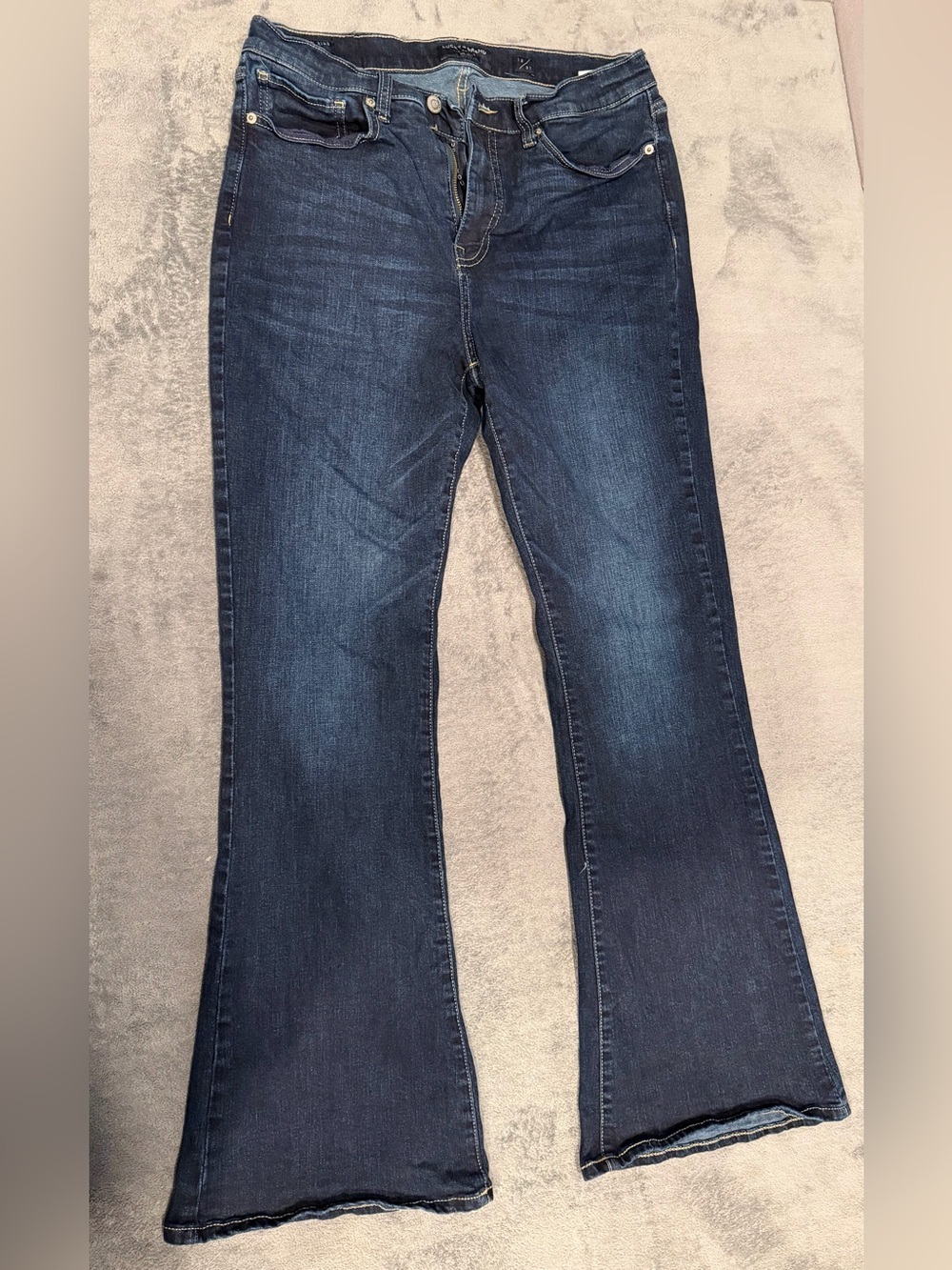Lucky Brand Stevie High Rise Flare Jeans Dark Wash Size 12 31